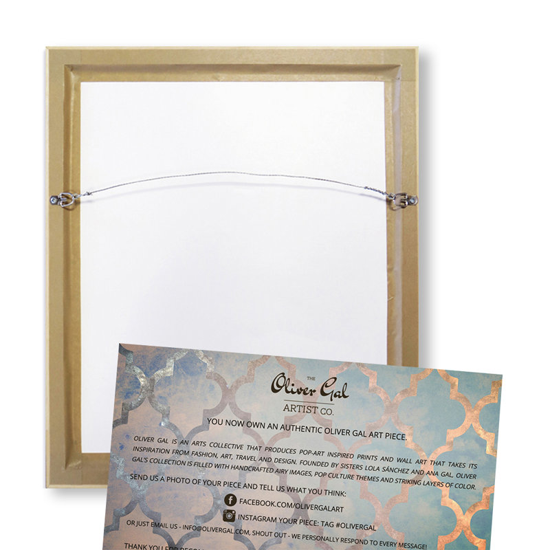 " Pale Breeze " Painting Print, 30" H x 30" W , Gold Floater Framed