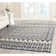 Alimatou Hand Knotted Wool/Cotton Geometric Rug in Charcoal