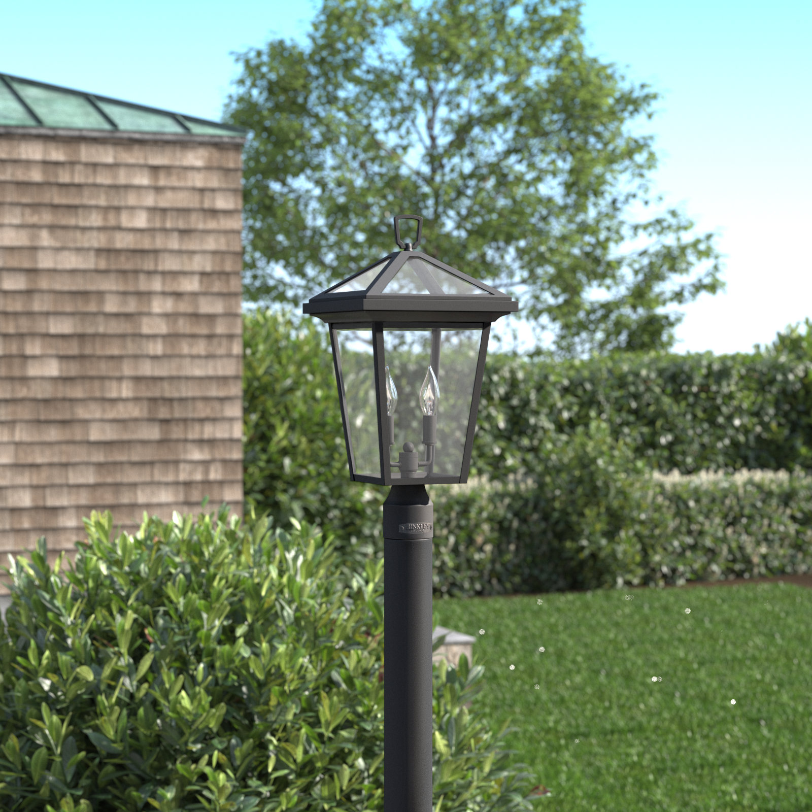 Lalla Transparent Outdoor Lantern Head, Museum Black