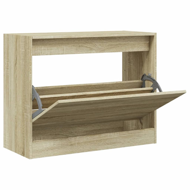 6 Pair Shoe Storage Cabinet, Sonoma Oak