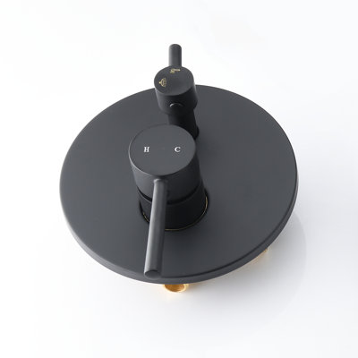 Inverseur de mélangeur de douche / baignoire, soupape brute de 1/2 po avec garniture ronde