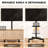 Mobile TV Stand on wheels for 27-60 Inch TVs-699380402