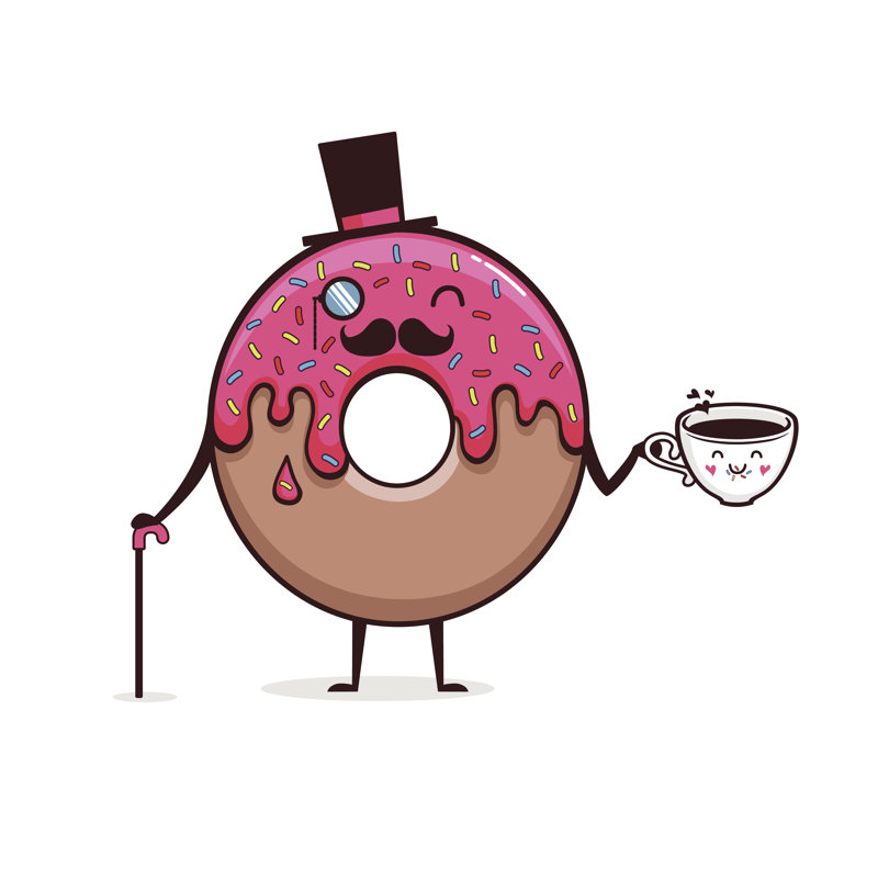 «Intelligent Donut» par Artmoryachok, impression sur toile tendue, H 12 po x l 12 po