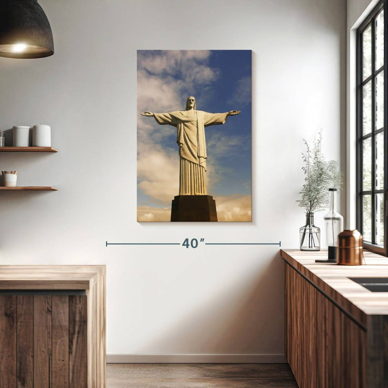 Statue du Christ Rédempteur, Aime, Brésil, H 39 po x l 26 po