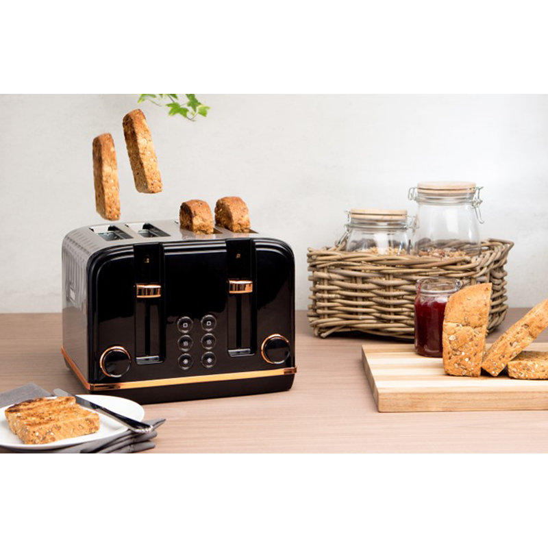 Salcombe 4 Slice Toaster, Black