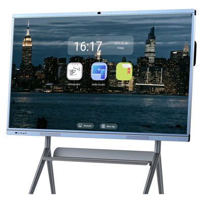 JYXCN Smart Board Interactive All-in-One Computer, Touch Screen with Dual System & Cloud Sharing - For Classroom, Office & Presentations?