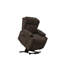 Fauteuil inclinable électrique en lin brun Lusio