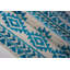 Tapis géométrique ivoire / turquoise Shirehampton-26309449