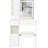 29.2" Desktop Dressing With Left Drawer, Cushioned Stool, 2 Ac+2 Charging Ports, Hair Dryer Stand, Extra Large Touch - Sensitive Led Mirror Tri Color Selection And Brightness Regulation, For Little