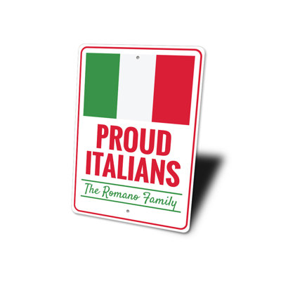 Fière enseigne en aluminium italien