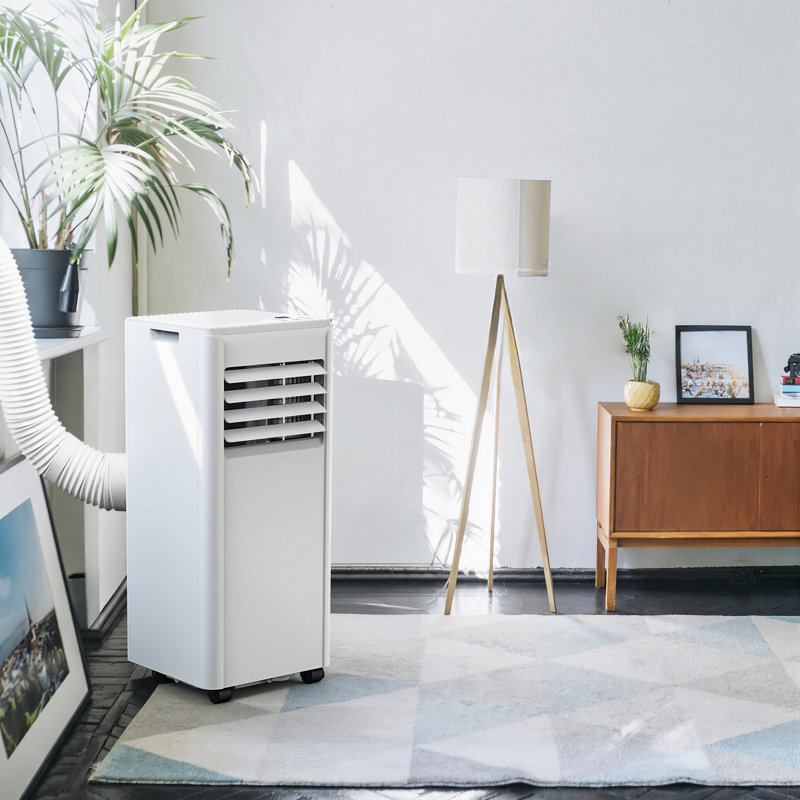 COWSAR 8000 BTU Portable Air Conditioner, Portable AC Units for Rooms up to 350 Sq.Ft., 4-in-1 Indoor AC with Remote Control, Dehumidifier, Fan Mode, 24H Timer, Window Kit for Bedroom
