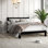 Lit plateforme en métal de style moderne et contemporain Camea