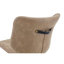 Ensemble de 4 chaises de salle à manger modernes kaki, revêtement en cuir, pieds réglables en métal