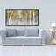 Yellow Birch Forest Print On Canvas-98694431