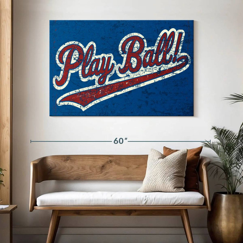 Plaque murale Play Ball, H 32 po x l 48 po