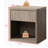 Fluted bedside table with drawer storage-109956012