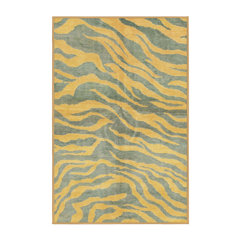 Tapis abstrait moderne 3319ABS3333, Tapis de couloir 2 pi x 5 pi