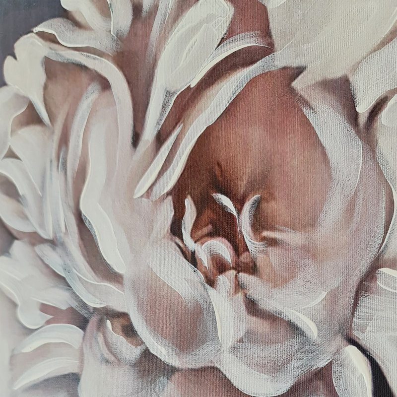 Elena - peinture sur toile tendue, L 20 po x H 20 po