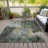 Machine Washable Indoor/Outdoor Xhevrie Pewter Rug-111828727