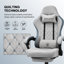 LUCKRACER GAMING CHAIR Adjustable Reclining Ergonomic Swiveling PC & Racing Game Chair with Footrest-101802220