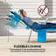 Chaise de bronzage avec trou pour le visage, chaise longue d'extérieur réglable à 5 niveaux avec coussin pour plage, piscine, bleu clair-1267082147-1267082157