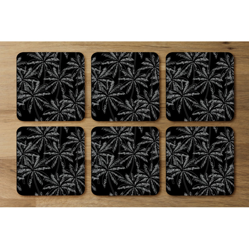 Square 6 Piece Coaster Set