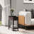 End Table, Narrow Side Table With Flip Top, Storage Cabinet, Bottom Shelf For Living Room