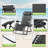 Adjustable Zero Gravity Lounge Chairs Detachable Tray & Headrest Pillow Portable Outdoor Recliners For Patio Beach-798953877