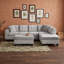 Canapé d'angle réversible avec méridienne, pouf de rangement et porte-gobelets-661551145