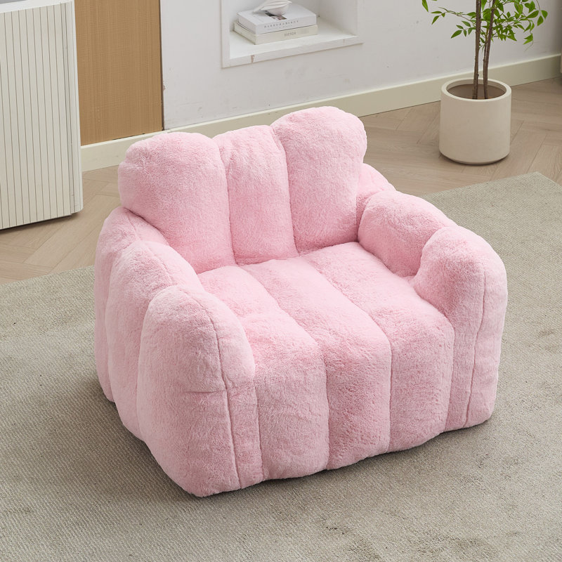 Fauteuil de loisir à compression Lotus de type Lotus, fauteuil à billes pour adultes avec anneau de traction pour faciliter le déplacement, aucune installation, divers environnements convenables, tissu, coussin antidérapant, mousse simple à haute densité