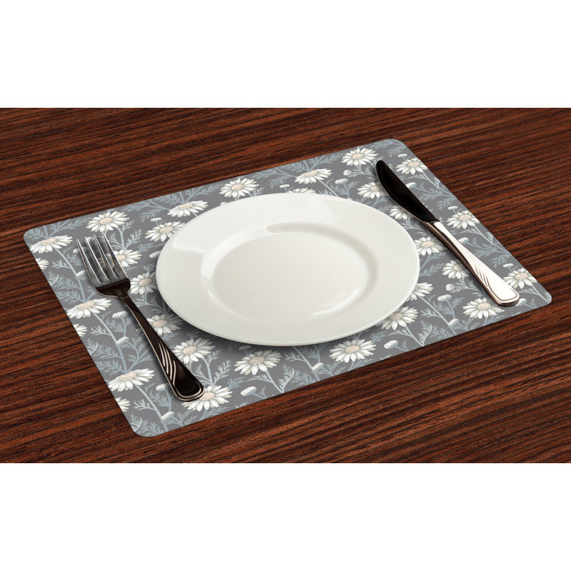 Polyester Floral Rectangle Placemat