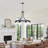 8-light Dimmable Industrial Chandelier