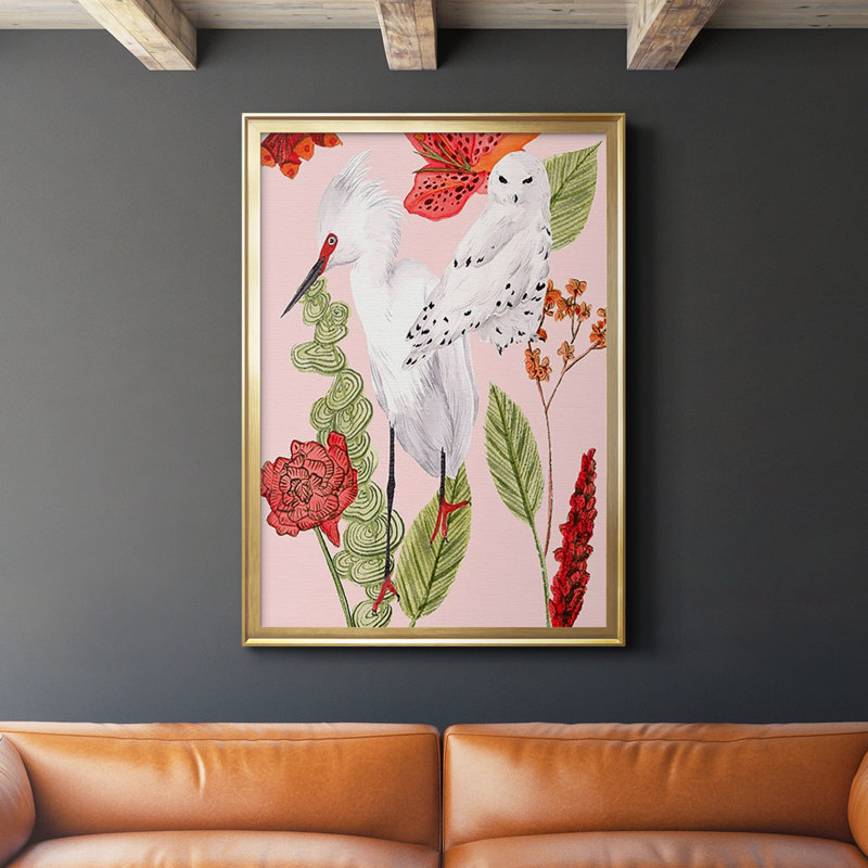 Birds In Motion III, reproduction d'art encadrée, H 42,5 po x l 30,5 po x P 1 po, Encadrement doré