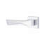 1 Pair Modern Aura Design Premium Door Handles on Square Rose with 3" Ball Bearing Hinges and 2.5" Tubular Latch