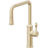 Davoli Pull-Down Kitchen Faucet with Button Sprayer - Quad Spout