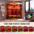 Meissalivve Full Spectrum Infrared Sauna,4 Person Home Sauna,Wooden Canadian Hemlock Luxury Indoor Spa Sauna With Resonance Speaker, Panoramic Tempered Glass Door-121503221