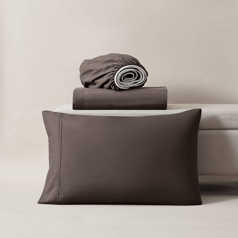 Ensemble de draps ultra doux et respirant Hotel Collection, Lit simple, Brun chocolat