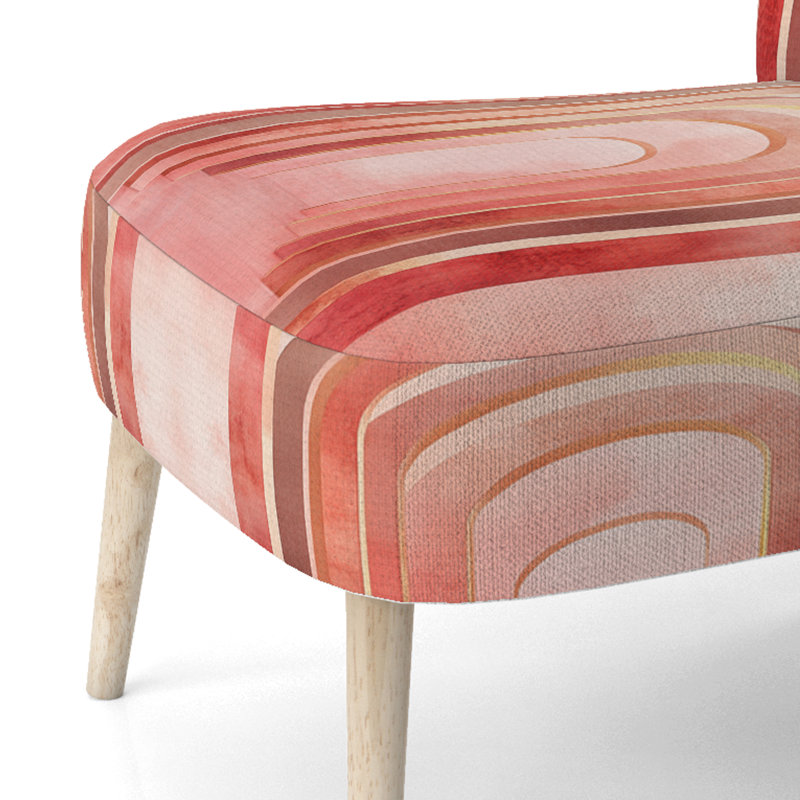 Chaise d'appoint Abstract Art Deco, Side Chair Armless