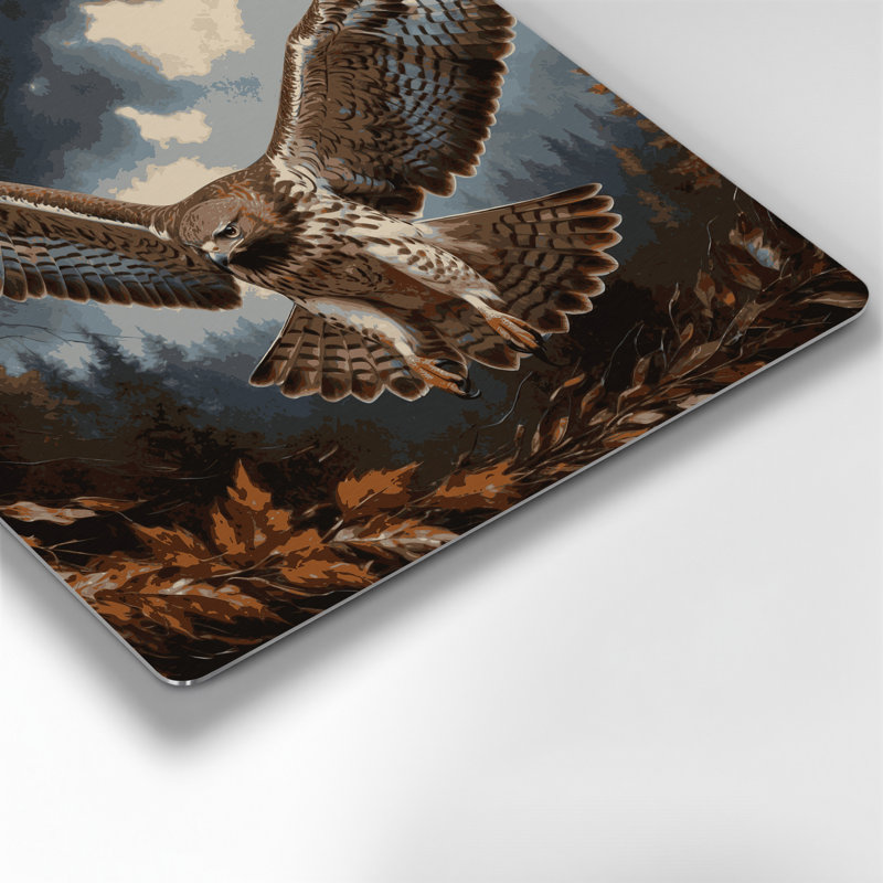 Art mural en métal Birds Sharp shinned Hawk, H 16 po x l 16 po