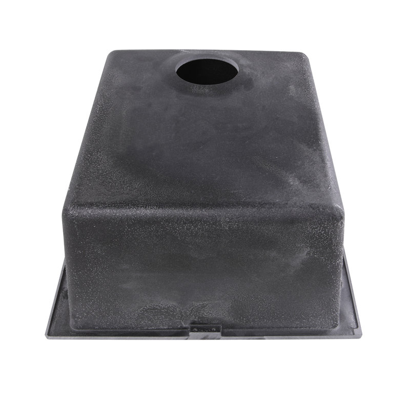 Plymouth 17'' L Single Basin Kitchen Sink, Black