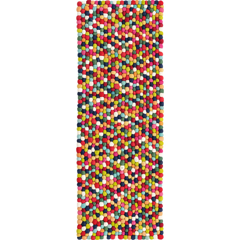 Wool Abstract Indoor Rug, Runner 2'2"x 6'