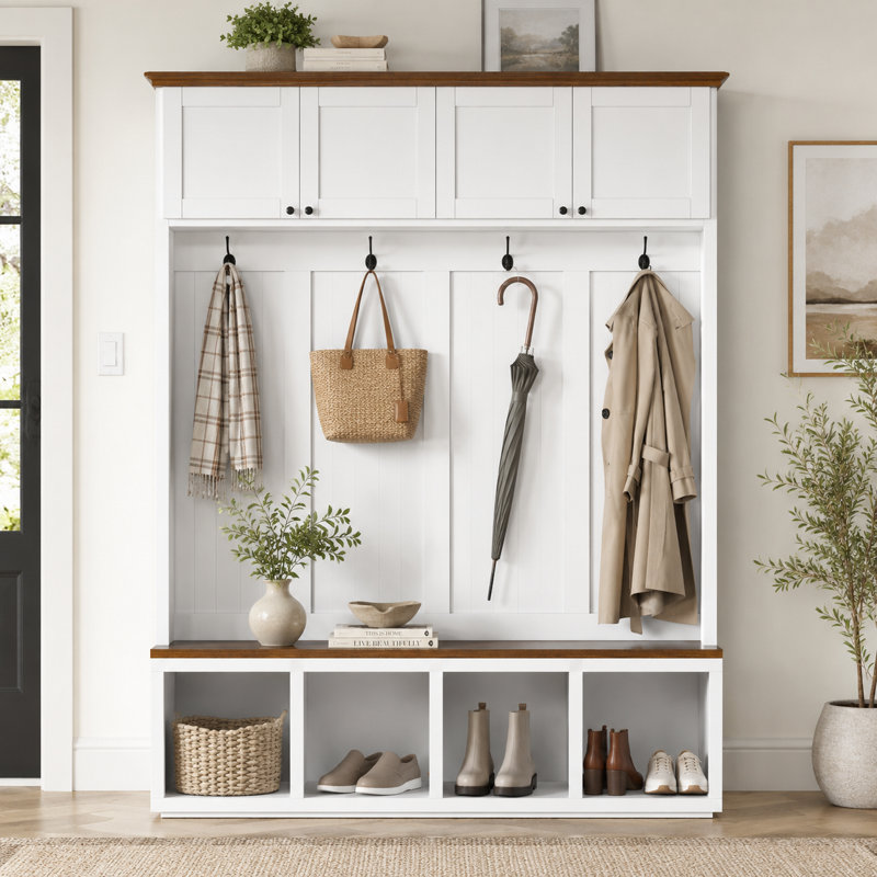Armoire de vestibule de style moderne, White