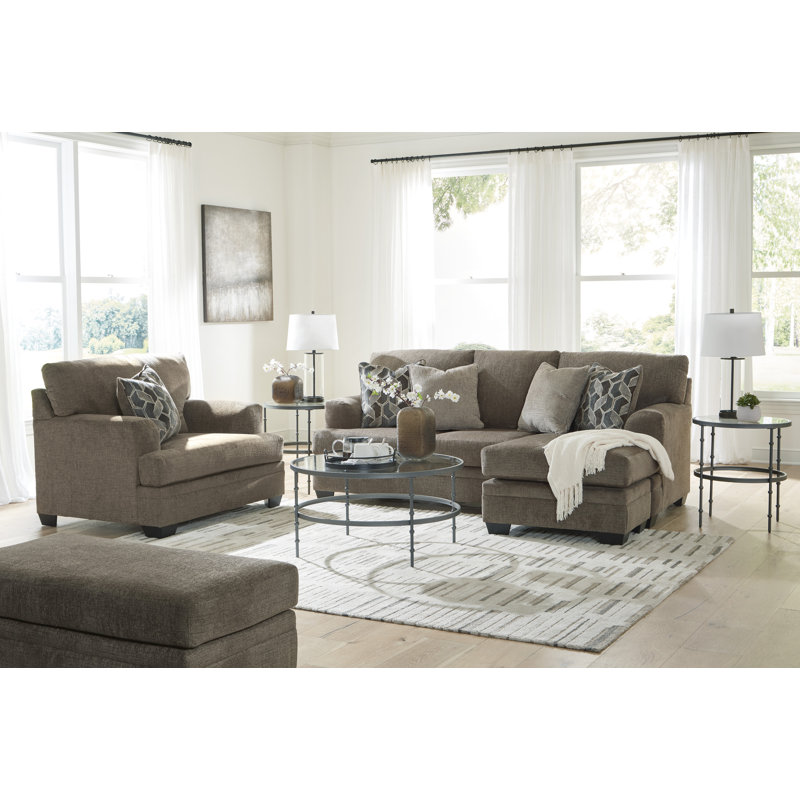 Gwendolynne Upholstered Accent Chair, Brown Polyester