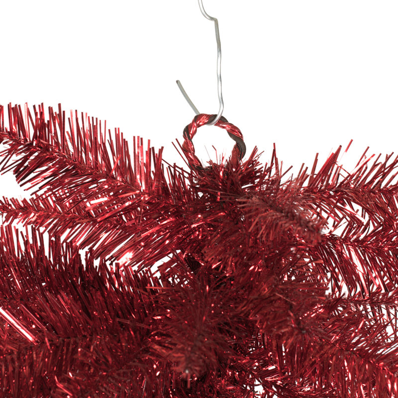 Sapin de Noël artificiel rouge 36 po Vickerman, non éclairé