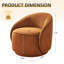 29.33’’ Upholstered Sloped-Arm Swivel Accent Chair-295825978
