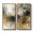 Neutral Earth Tone Abstract Composition Wall Art for Office – Set of 2 Framed Wall Art Print on Canvas 60"x20"x2, 60"x30"x2-1857961246-1857961232