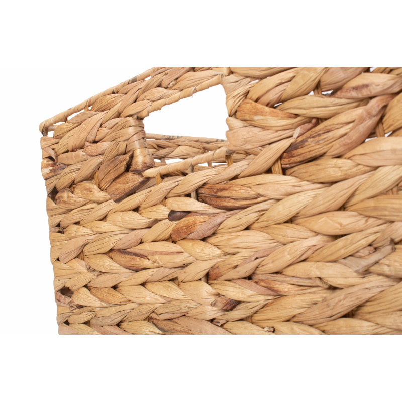 Seilles Wicker Water Hyacinth Storage Basket, 23cm H x 47cm W x 34cm D