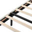 Structure de lit plateforme avec tête de lit tapissier à oreilles, support de lattes en bois robuste de grande taille, facile à assembler, beige-1858557077-1858557081
