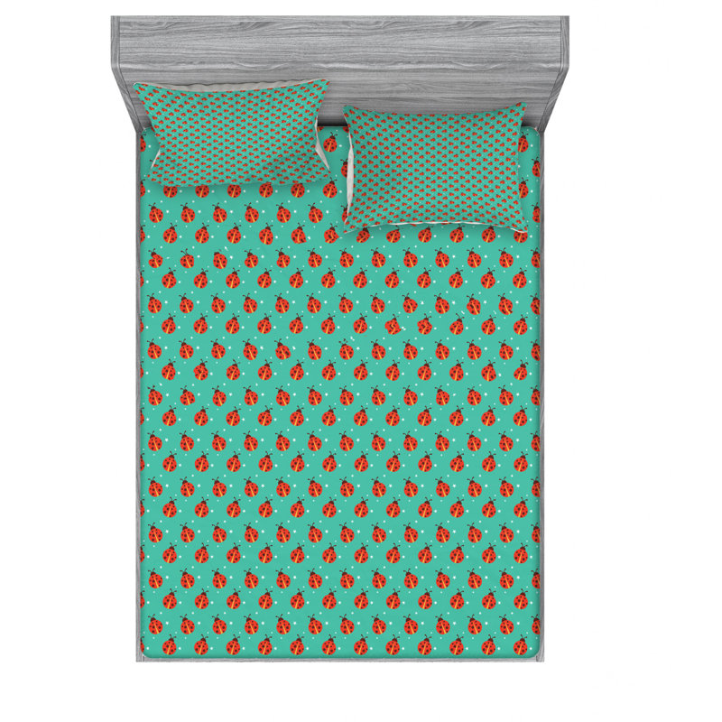 Microfiber Sheet Set, Queen Sheet Set with Fitted Sheet