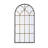 Arched Full-Length Mirror with Black and Gold Windowpane Design